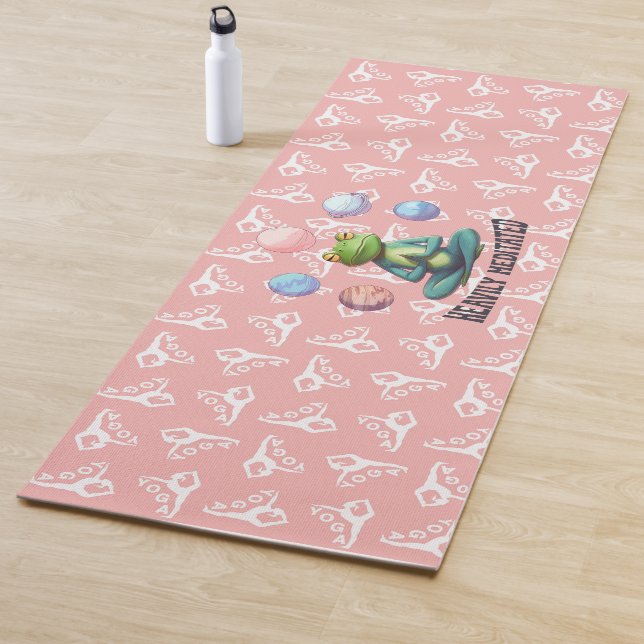 Heavily Meditated Frog Yoga Playful Zen Mat (In Situ)