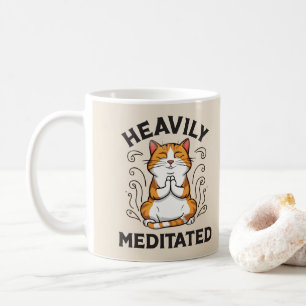 Heavily Meditated Funny Yoga  Coffee Mug