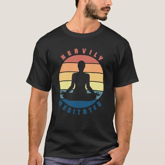 Heavily meditated retro rainbow tee (Front)