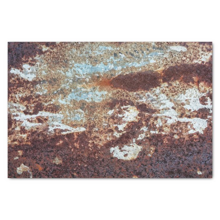 Heavily Rusted Metal Pattern Tissue Paper | Zazzle.com