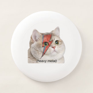 Heavy Breathing Cat Meme Heavy Metal Rocker Wham-O Frisbee