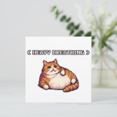 Heavy breathing fat cat meme pixel art (Standing Front)