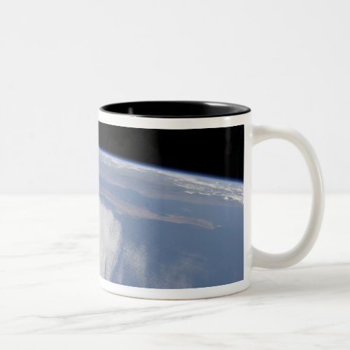 Heavy cloud cover over the Pacific Ocean Two_Tone Coffee Mug