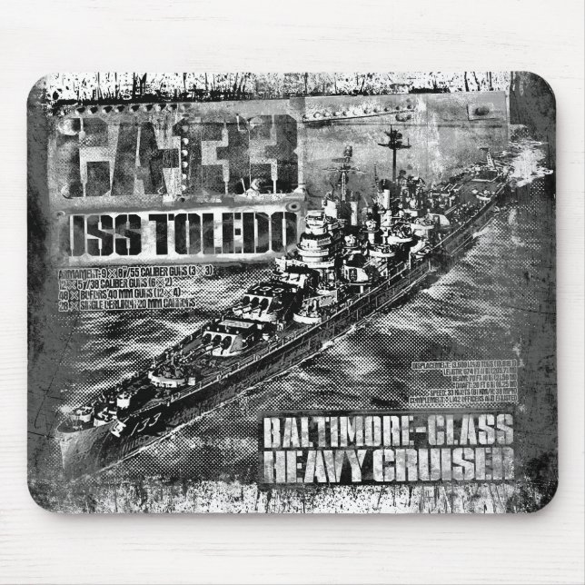Heavy cruiser Toledo Mouse Pad (Front)