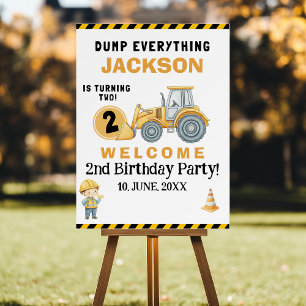 "Heavy-Duty Birthday Fun! Construction Party Foam Board