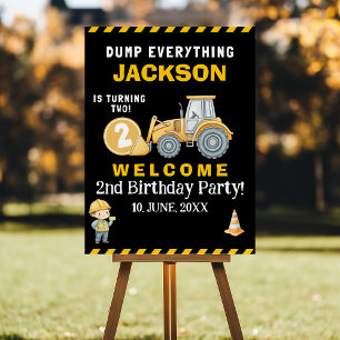 "Heavy-Duty Birthday Fun! Construction Party  Foam Board