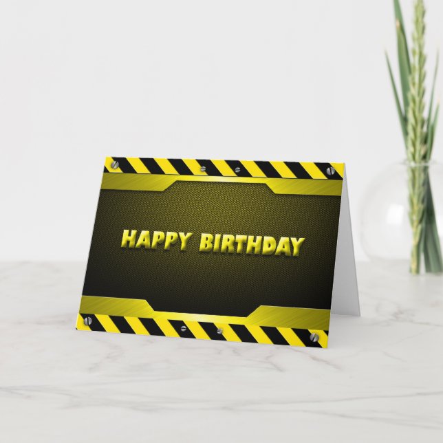 Heavy Duty Birthday Sign Card (Front)