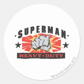 Heavy Duty Classic Round Sticker by superman at Zazzle