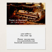 heavy duty construction equipment (Front & Back)