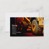 heavy duty construction equipment business card (Front/Back)