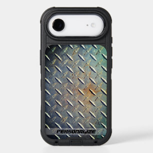 Heavy Duty Diamond Plate Steel Custom Graphic iPhone 17 Air Case