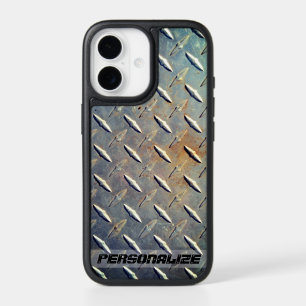 Heavy Duty Diamond Plate Steel Custom Graphic iPhone 17 Case