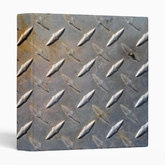 Heavy Duty Diamond Plate Steel Graphic 3 Ring Binder