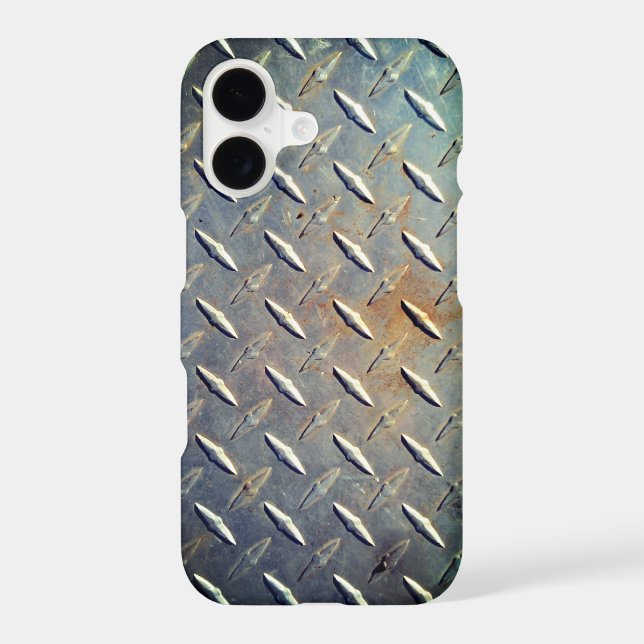 Heavy Duty Diamond Plate Steel Graphic Case-Mate iPhone Case (Back)