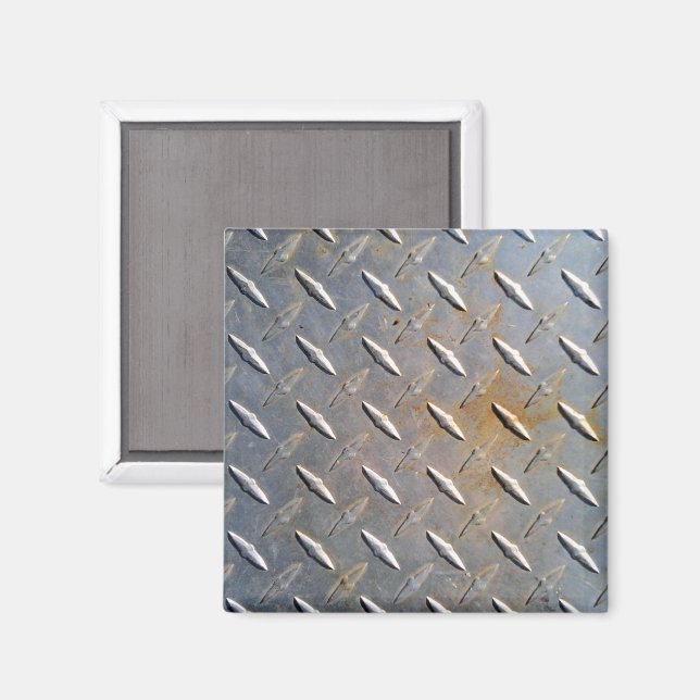 Heavy Duty Diamond Plate Steel Graphic Magnet (Front/Back)