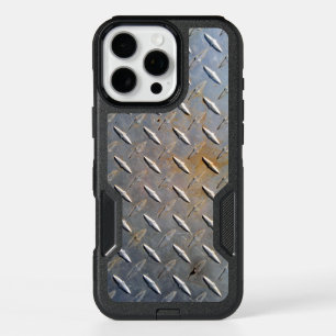 Heavy Duty Diamond Plate Steel Graphic iPhone 16 Pro Max Case