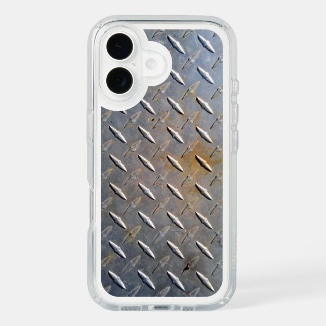 Heavy Duty Diamond Plate Steel Graphic Speck iPhone Case (Front)