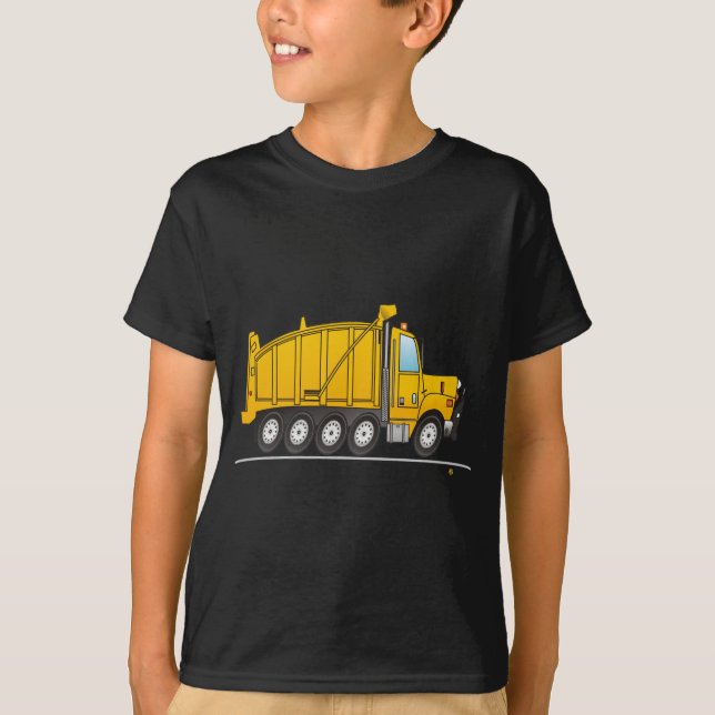 Heavy Duty Dump Truck Yellow T-Shirt (Front)