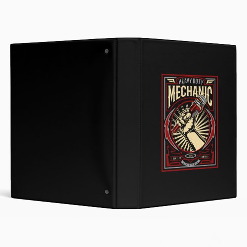 heavy duty mechanic 3 ring binder