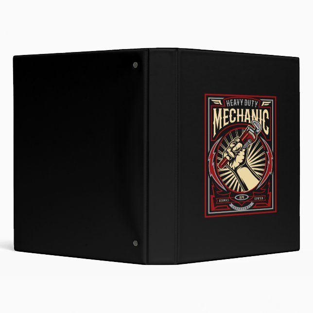 heavy duty mechanic 3 ring binder (Background)