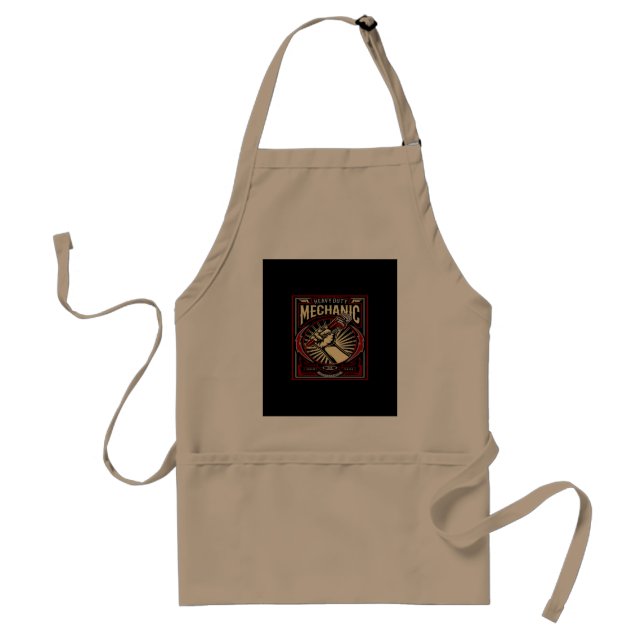 heavy duty mechanic adult apron (Front)