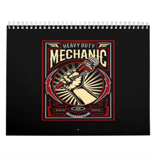 heavy duty mechanic calendar