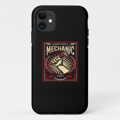 heavy duty mechanic iPhone 11 case