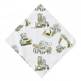Heavy Equipment Bandana Construction Style