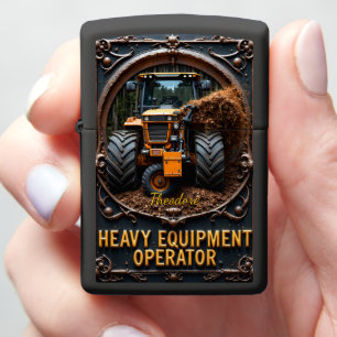 Heavy Equipment Brushcutter Tractor Wheels Zippo Lighter