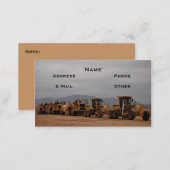Heavy Equipment Business Card (Front/Back)