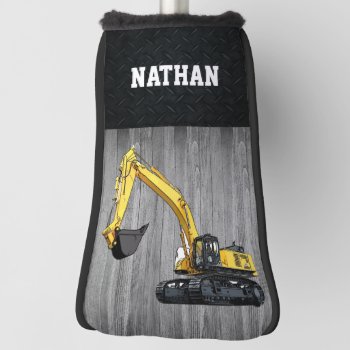 Heavy Equipment Business Excavator Construction  G Golf Head Cover by TheShirtBox at Zazzle