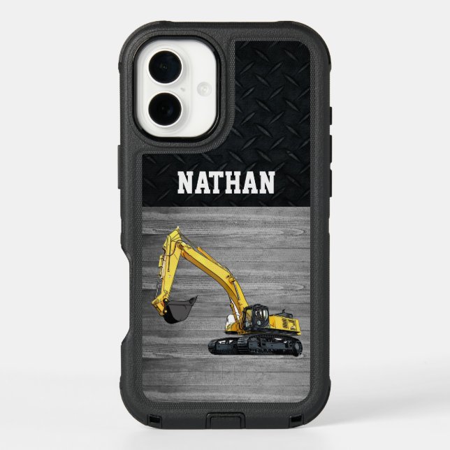 Heavy Equipment Business Excavator Construction  Otterbox iPhone Case (Back)