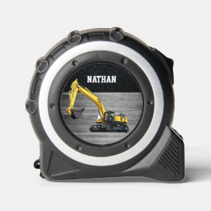 Heavy Equipment Business Excavator Construction  Tape Measure