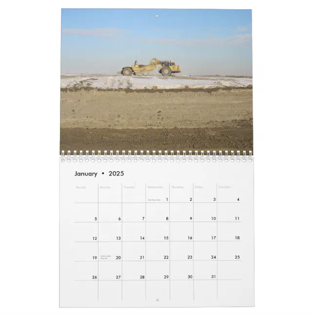 Heavy Equipment Calendar Zazzle