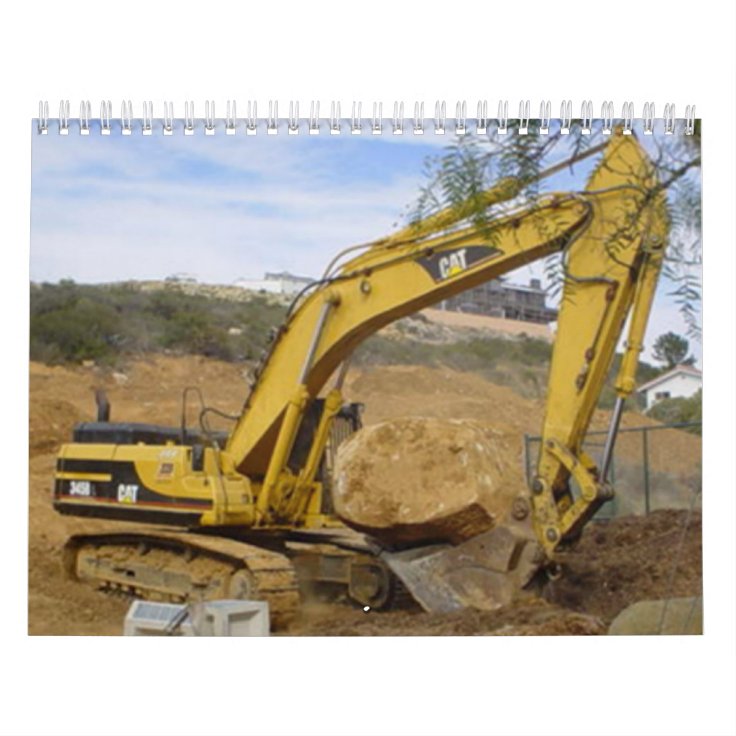 Heavy Equipment calendar Zazzle