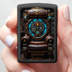 Heavy Equipment Command Seat Control Zippo Lighter