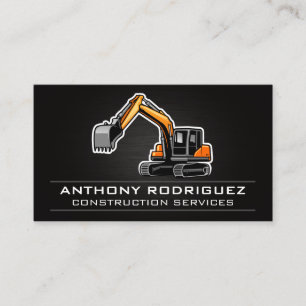 Heavy Equipment   Construction Vehicle Business Card