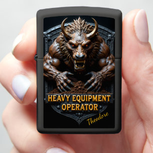Heavy Equipment Earth Warrior Monster Zippo Lighter
