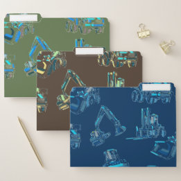 Heavy Equipment File Folders for Professionals
