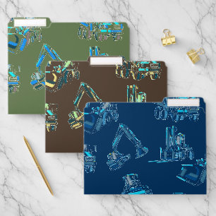 Heavy Equipment File Folders for Professionals