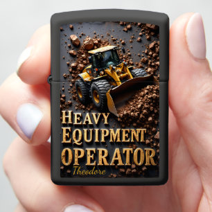 Heavy Equipment Front Loader Earth Zippo Lighter
