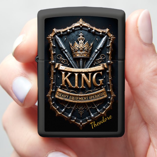 Heavy Equipment Grader King Regal Zippo Lighter (In Hand)