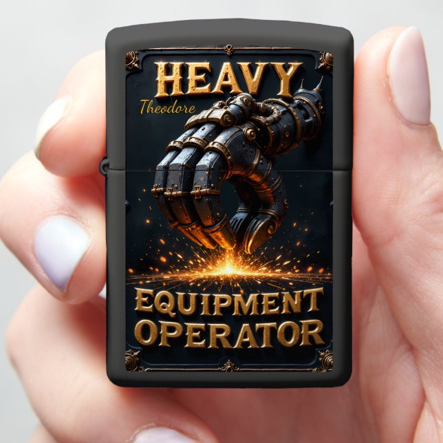 Heavy Equipment Grapple Claw Power Zippo Lighter (In Hand)