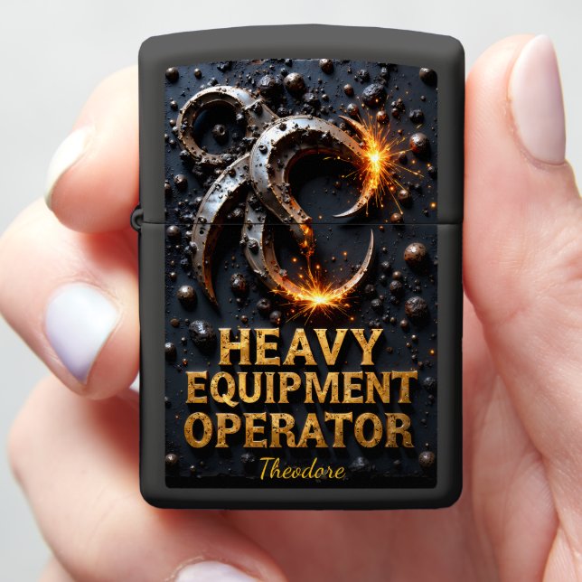 Heavy Equipment Grapple Demolition Hook Zippo Lighter (In Hand)