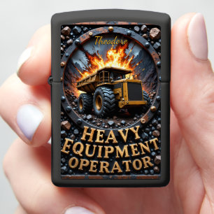 Heavy Equipment Haul Truck Explosion Zippo Lighter