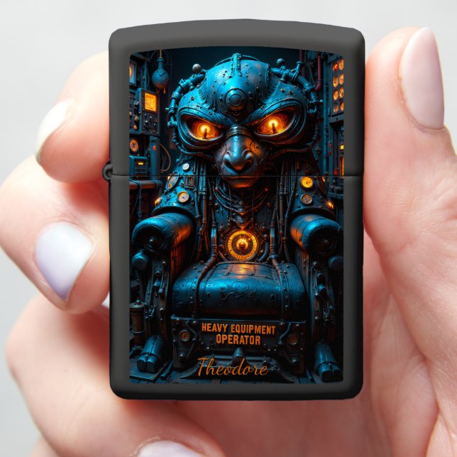 Heavy Equipment Industrial Control Panel Zippo Lighter (In Hand)
