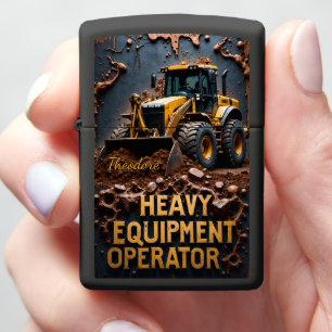 Heavy Equipment Loader Mud Rugged Zippo Lighter