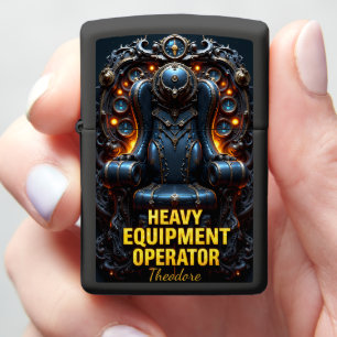 Heavy Equipment Mechanical Command Seat Zippo Lighter