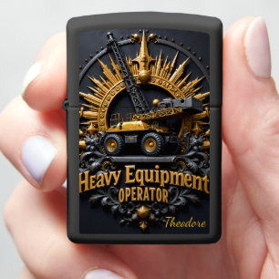 Heavy Equipment Mobile Crane Engineered Zippo Lighter