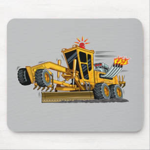 Heavy Equipment Motor Grader Mouse Pad